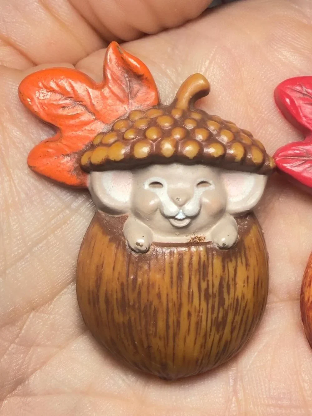 Hallmark Thanksgiving Brooches Set of 3 Vintage 1985